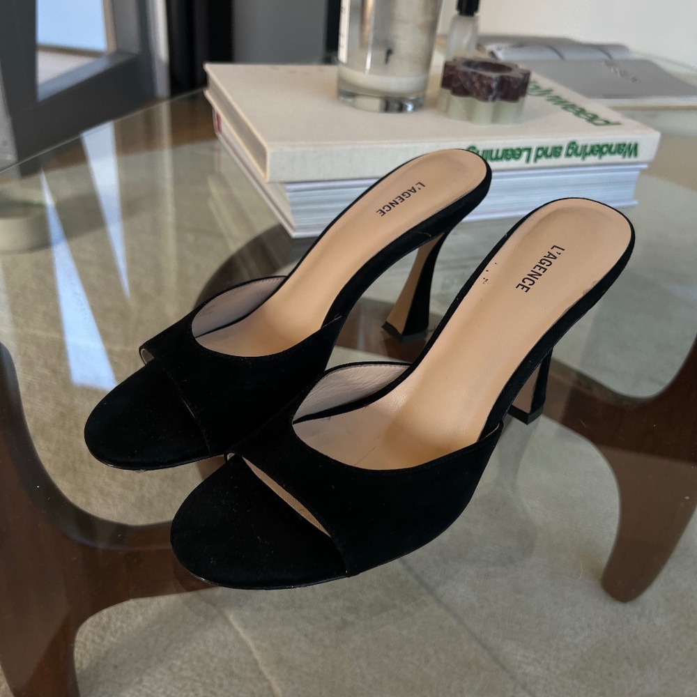 L’Agence suede heels size 8.5